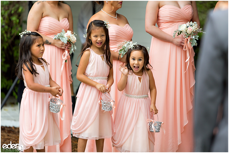 Cute flower girls at Green Gables Wedding Estate