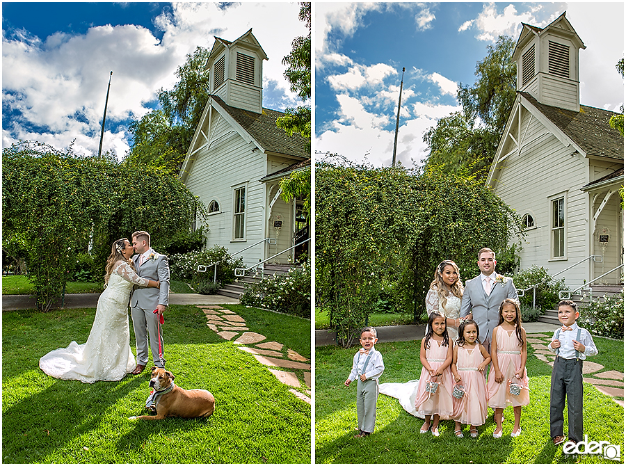 Wedding party at Green Gables Wedding Estate