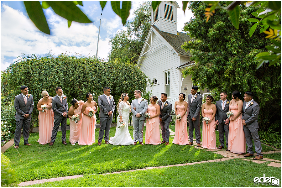 Wedding party at Green Gables Wedding Estate