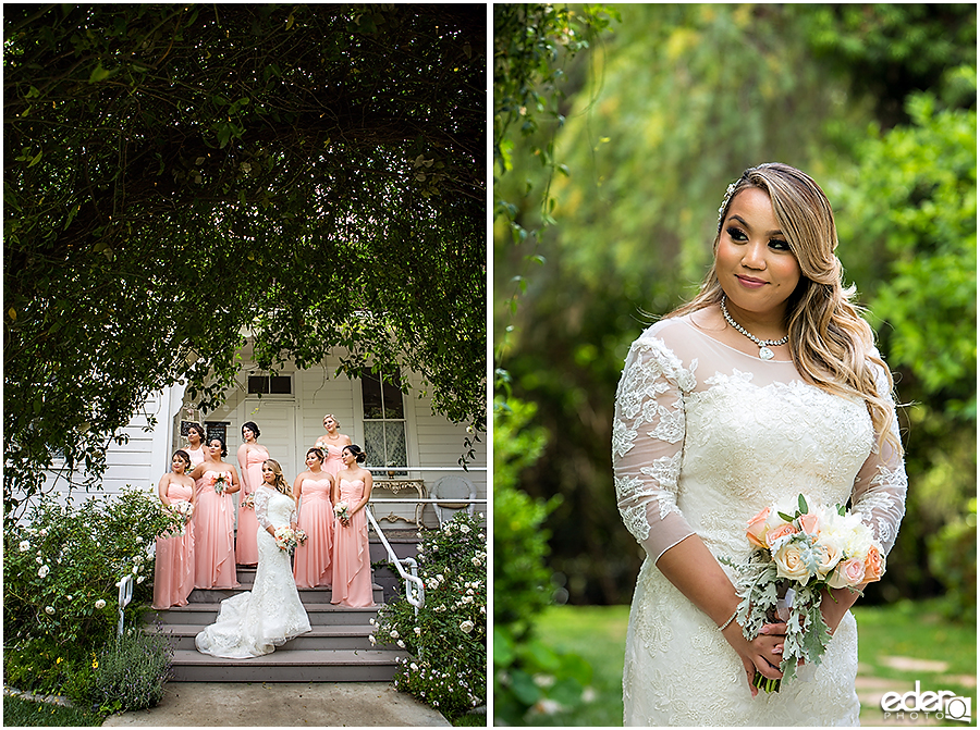 Bride and bridesmaids at Green Gables Wedding Estate