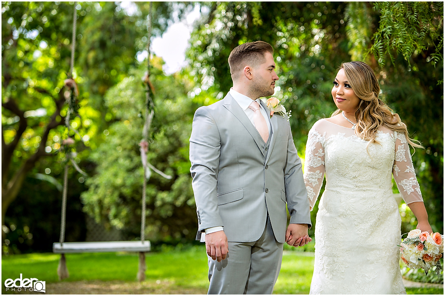 Bride and groom at Green Gables Wedding Estate