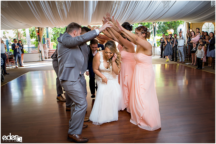 Grand entrance at wedding in San Marcos