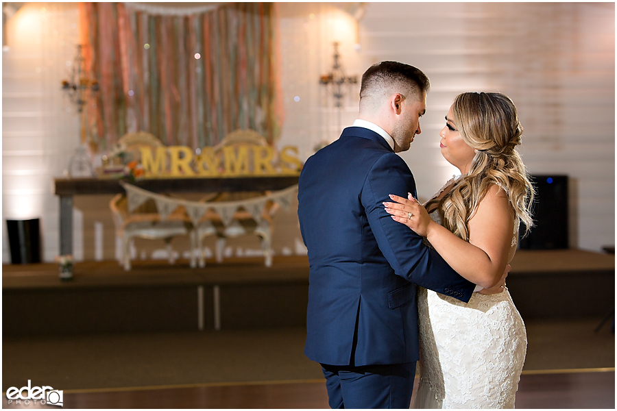 First dance at San Diego wedding