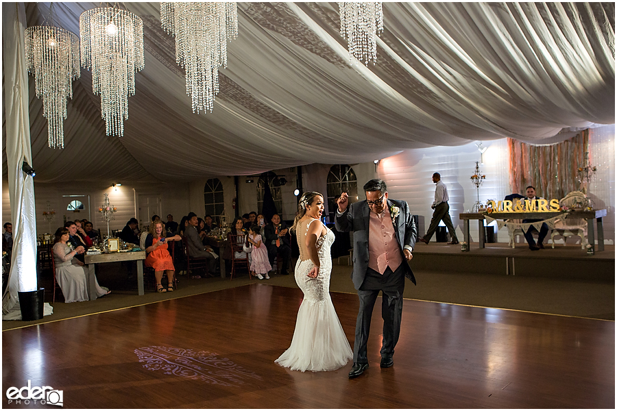 Father daughter dance at San Diego wedding