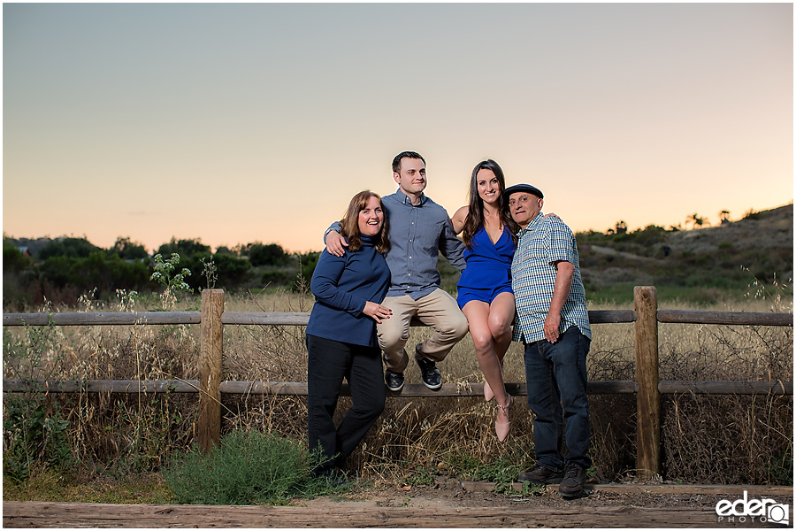 Sunset Family Portrait Photography in San Diego