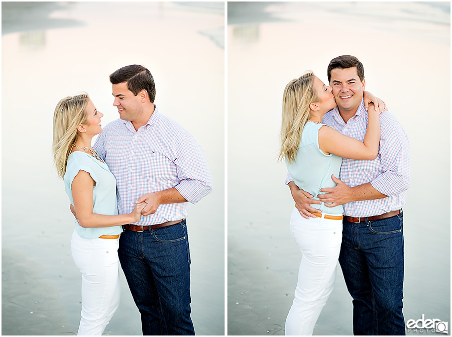 Coronado beach engagement session.