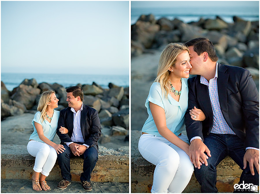 Sunset engagement session at Coronado Beach