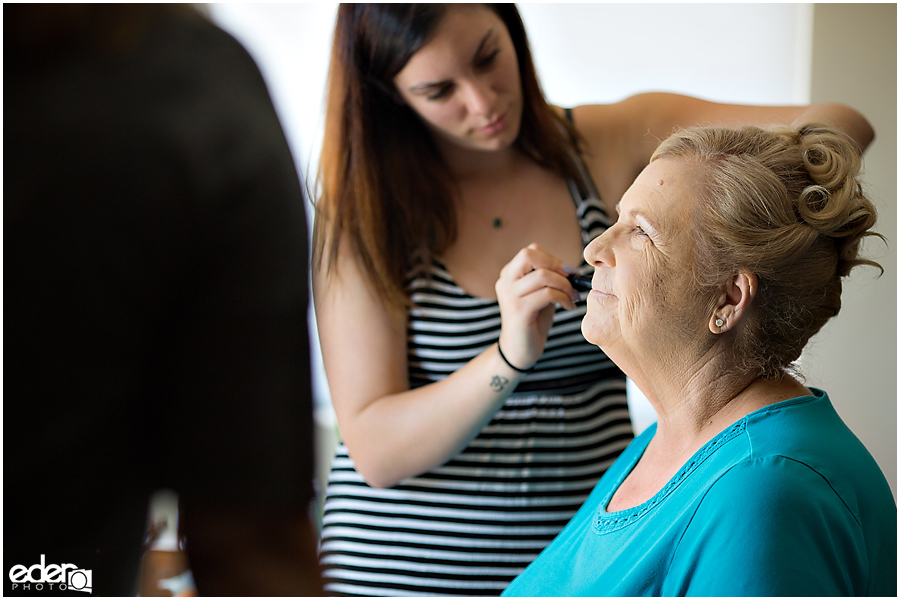 At-Home Wedding Photography bride getting ready