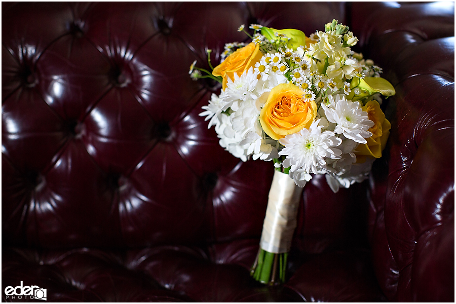 Yellow wedding flowers