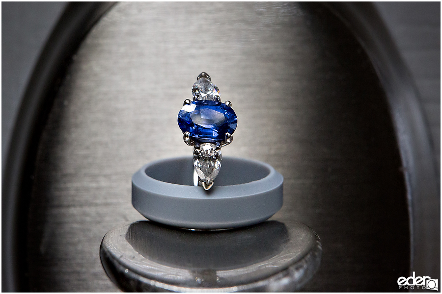 Blue wedding ring
