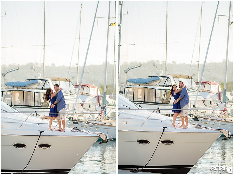 Point Loma Marina Engagement Session