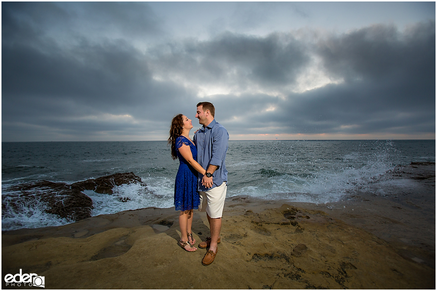 San Diego Sunset Cliffs engagement session.