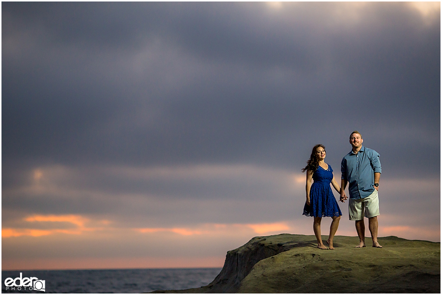 Sunset engagement photos in San Diego, CA.