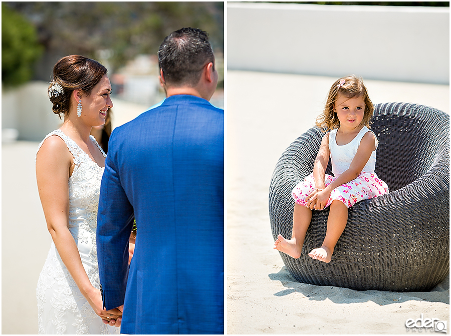 Beach elopement at the Kona Kai Resort in San Diego, CA.