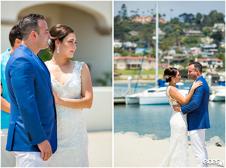 San Diego elopement on the beach.