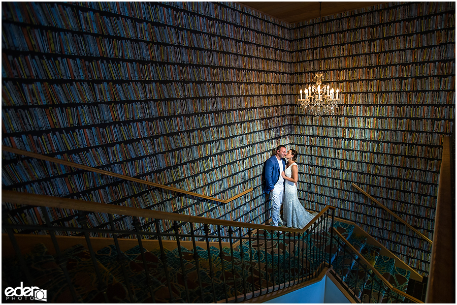 Bride and groom wedding photography at Kona Kai Resort.