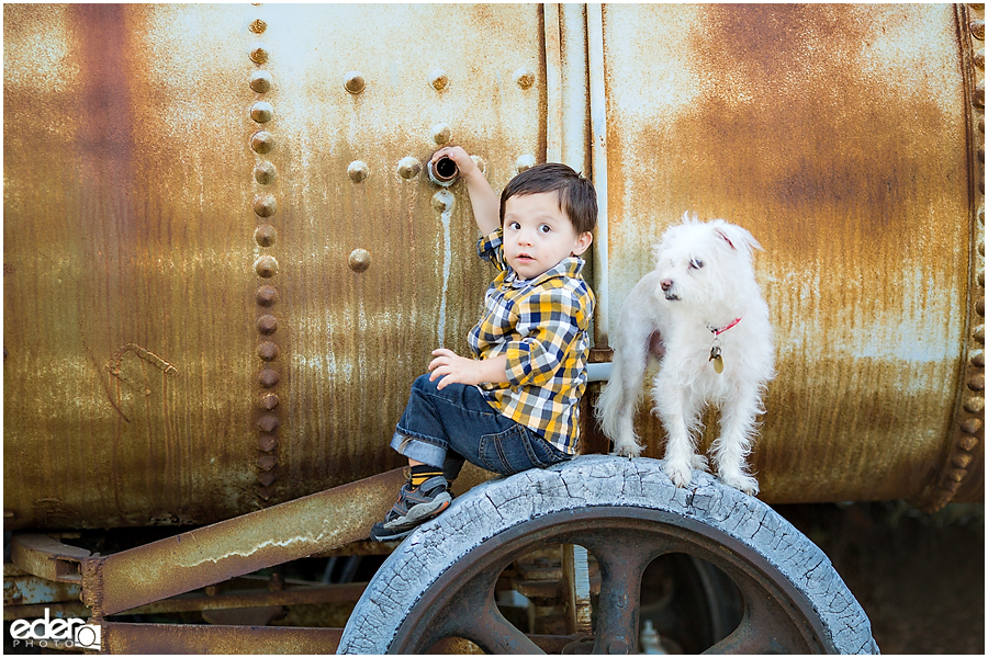 Child and dog portraits