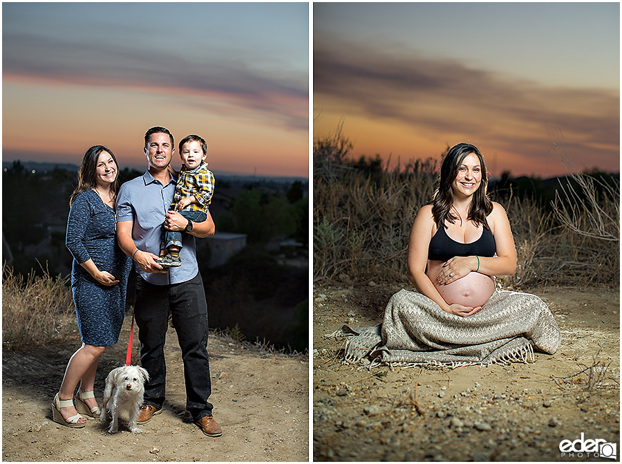 Sunset maternity photos in Orange county CA