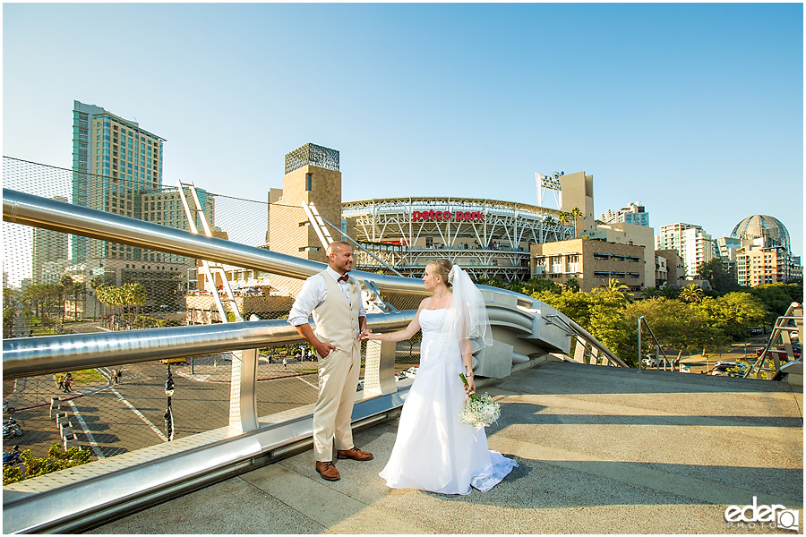 Petco Park wedding photos. 