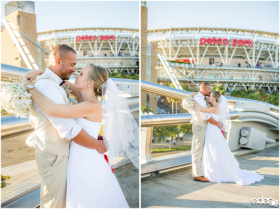 Petco Park wedding photos. 