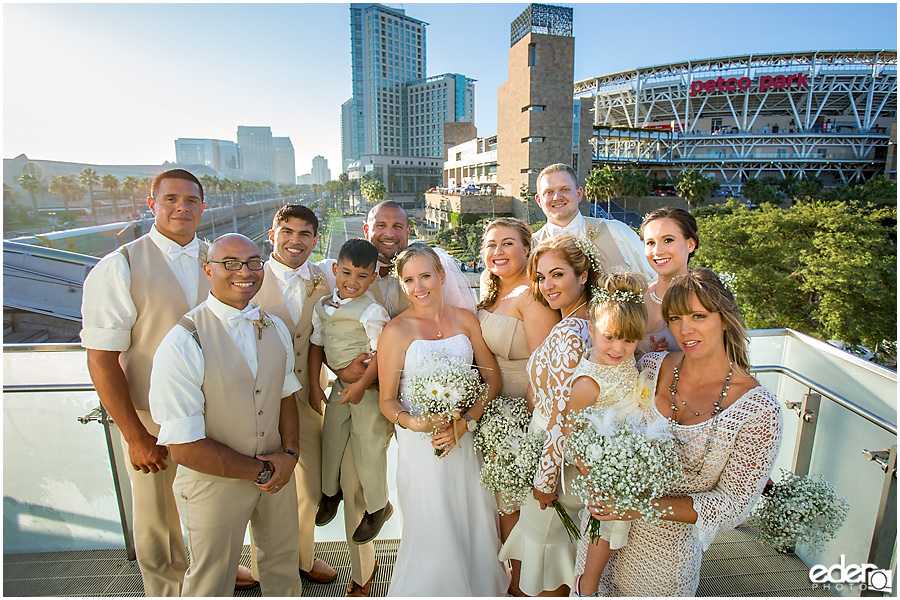 Petco Park wedding photos. 