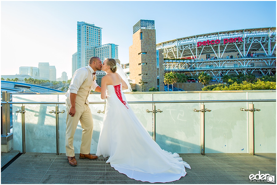 Petco Park wedding photos. 