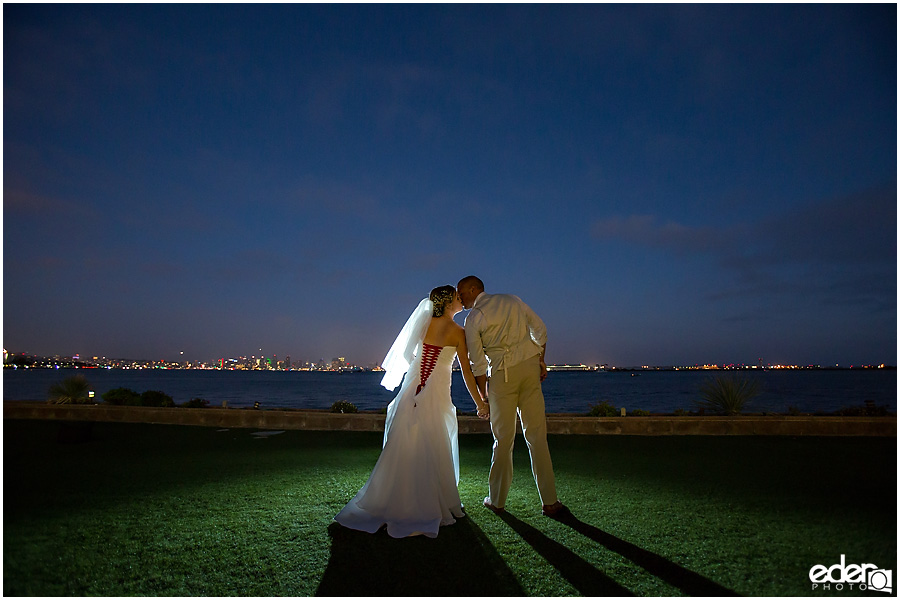 Night wedding photos at Admiral Kidd Club Wedding. 