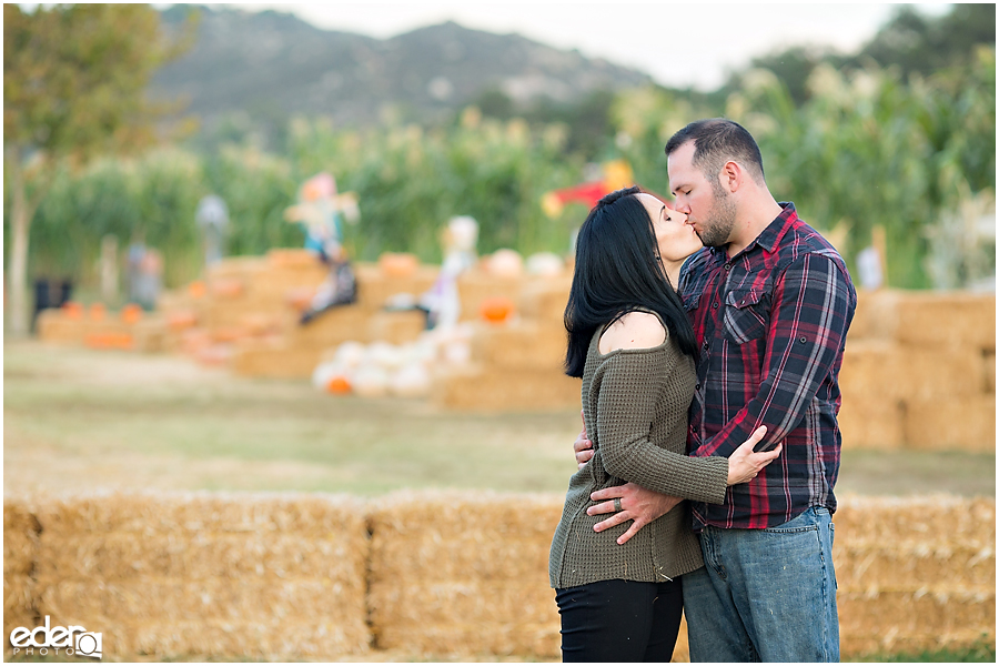 Pumpkin Patch Engagement Session in Escondido