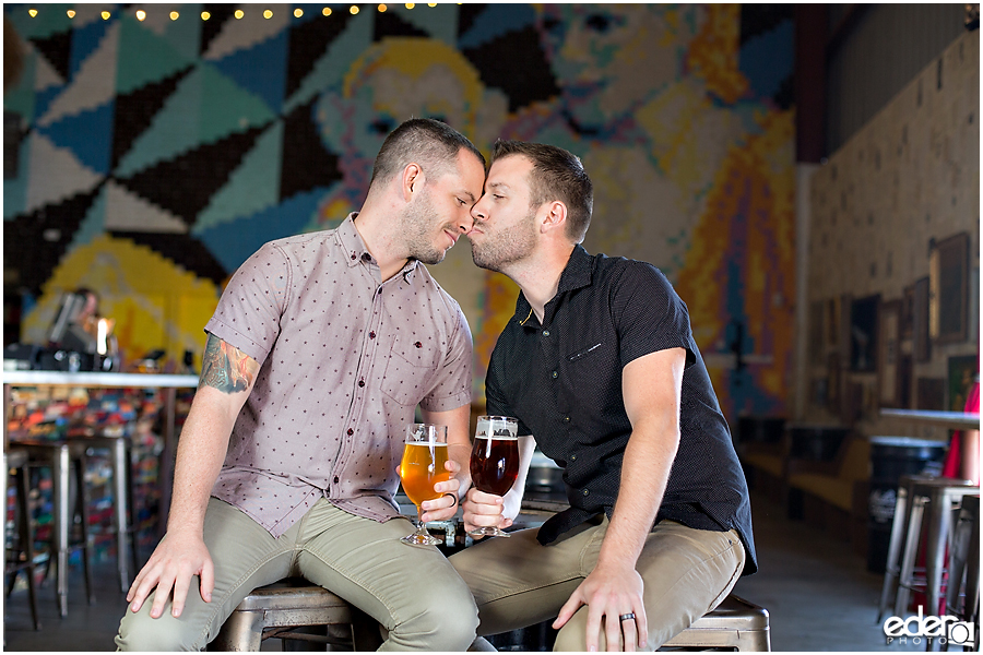 Modern love engagement session in San Diego.