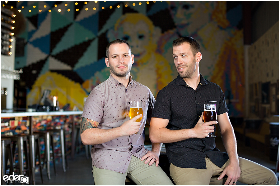 Two guys looking great during their engagement session.