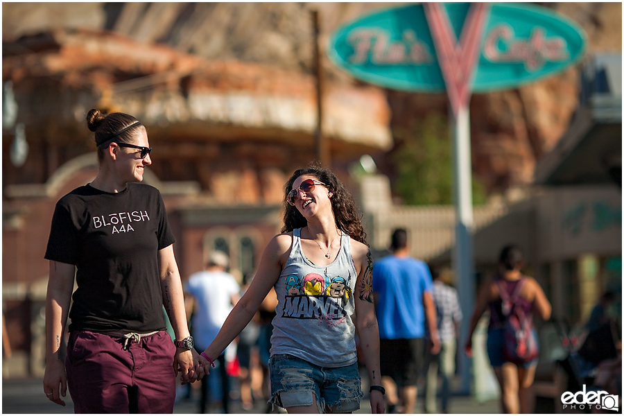 Cars land portrait session.