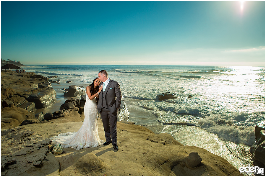 La Jolla beach wedding photography. 