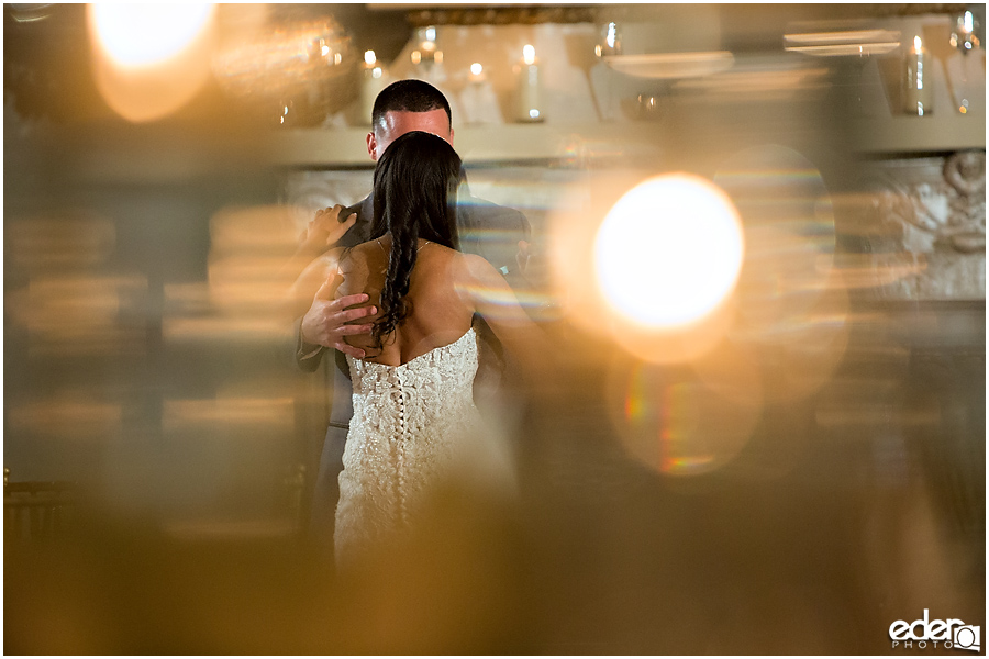 Practice first dance in Crystal Ballroom. 