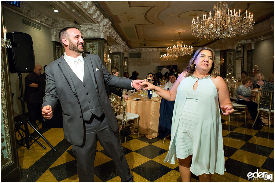 Dancing in Crystal Ballroom Wedding Reception