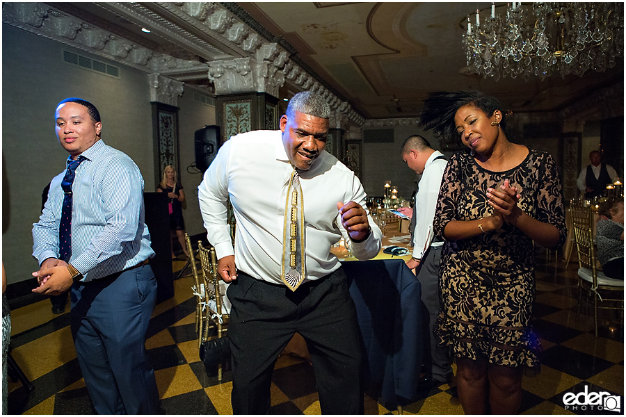 Dancing in Crystal Ballroom Wedding Reception