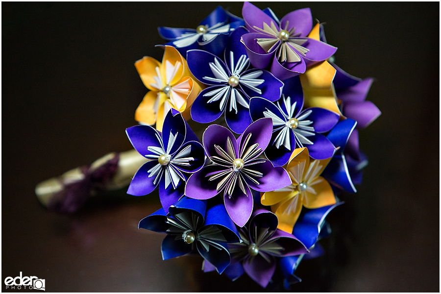 Paper wedding bouquet