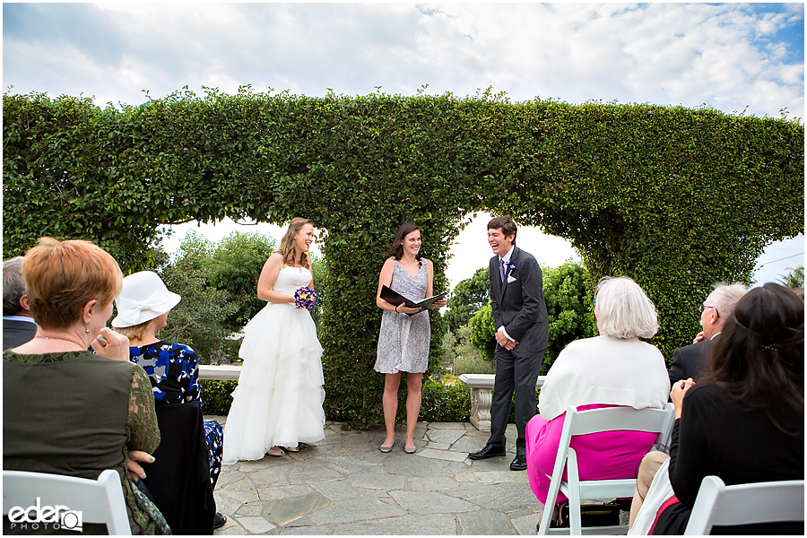 Laughter at Thursday Club Wedding Ceremony