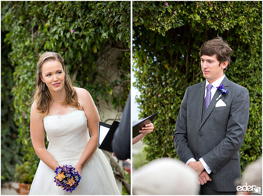 Bride and Groom Thursday Club Wedding Ceremony