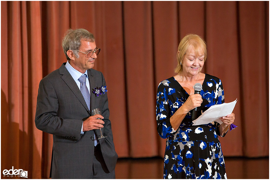 Parent Toasts Thursday Club Wedding.