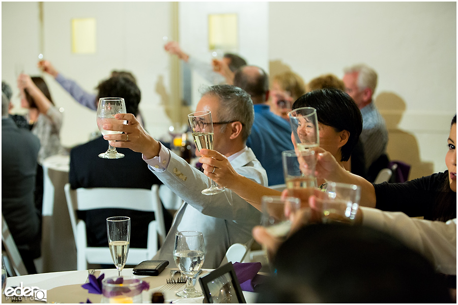 Toasts at Thursday Club Wedding.