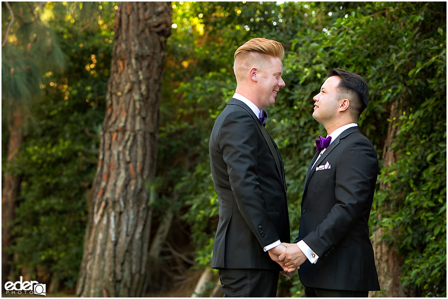 Gay wedding photos in La Jolla.