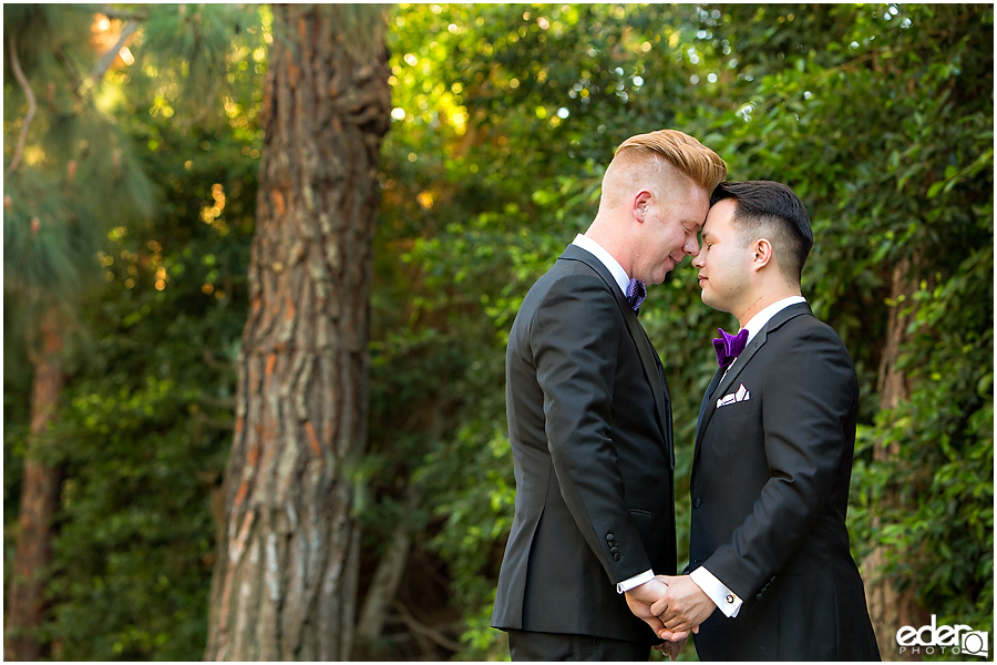 Gay wedding photos in La Jolla.