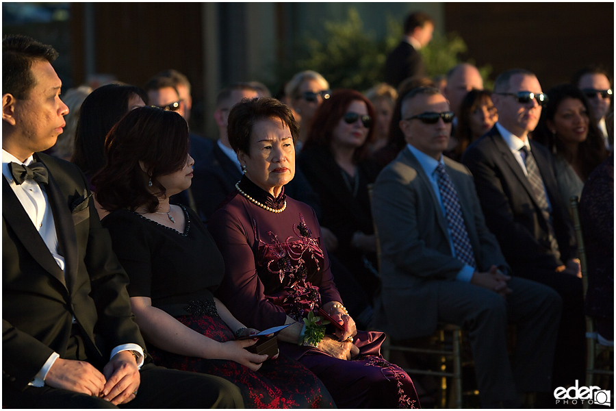 Grooms mom at Scripps Seaside Forum.