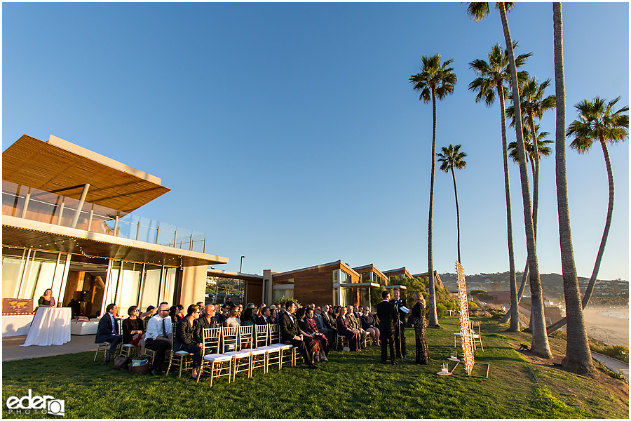 Wedding ceremony at Scripps Seaside Forum.