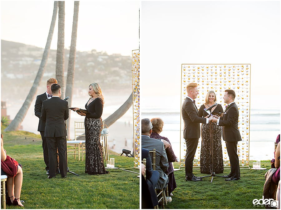 Ring exchange during Scripps Seaside Forum.