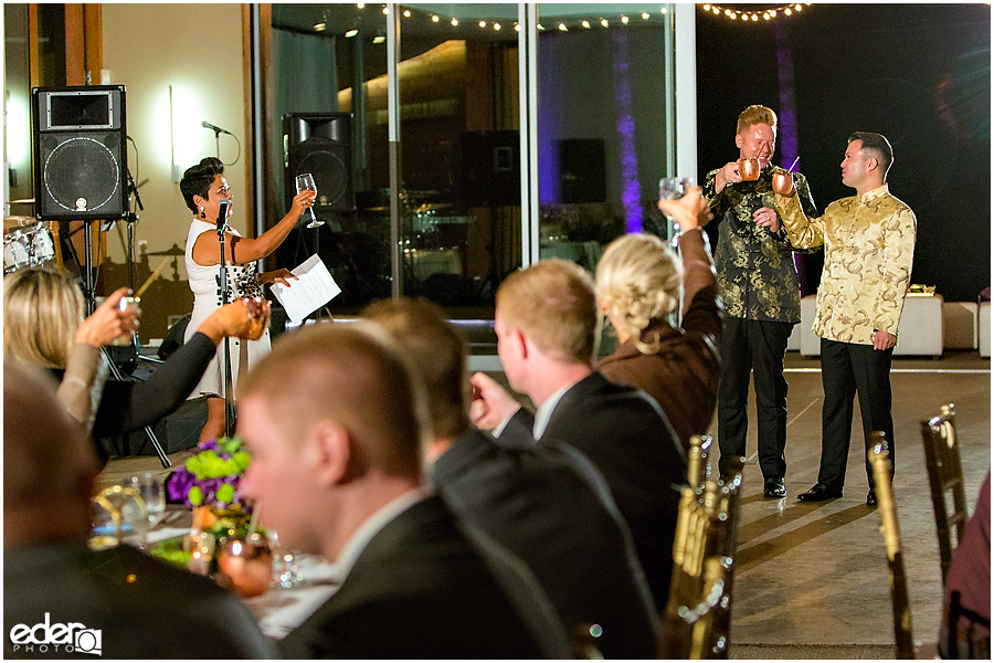 Wedding toast in La Jolla. 