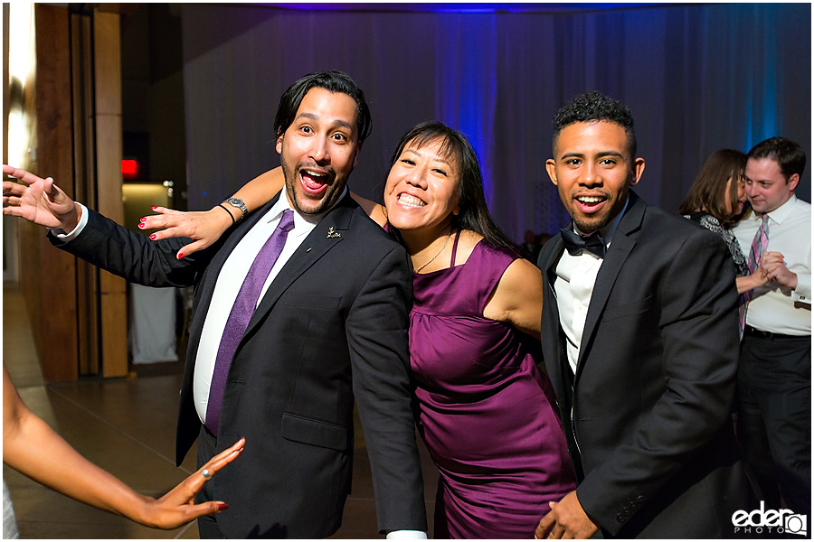 Dancing at Scripps Seaside Forum Wedding.