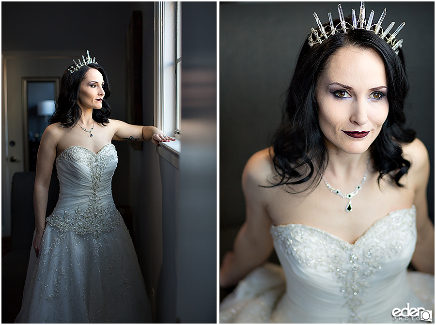 Bride portraits at The Lafayette Hotel