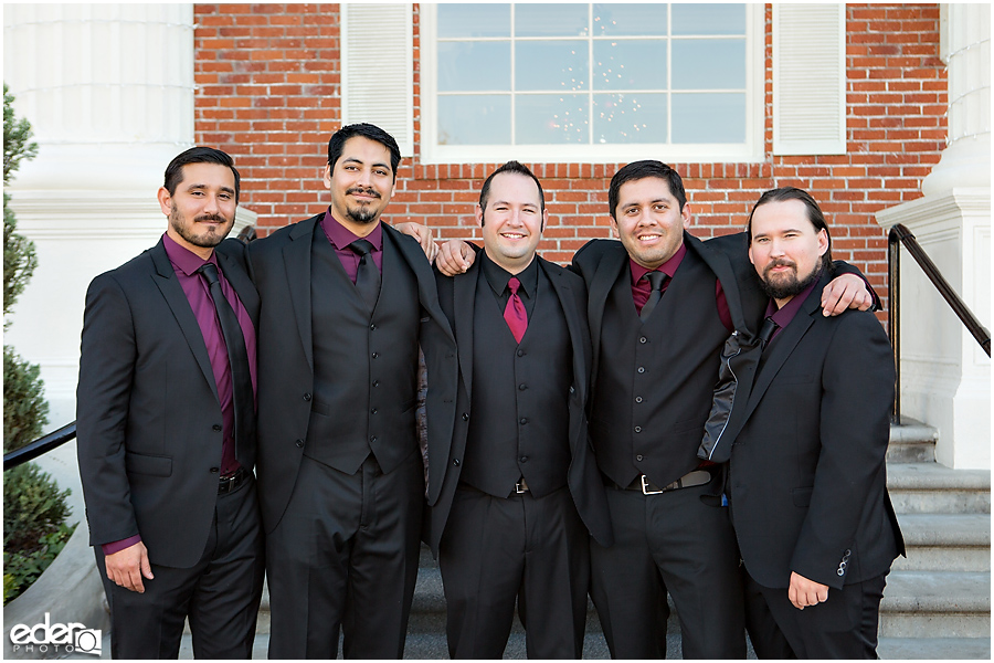 Groomsmen at The Lafayette Hotel