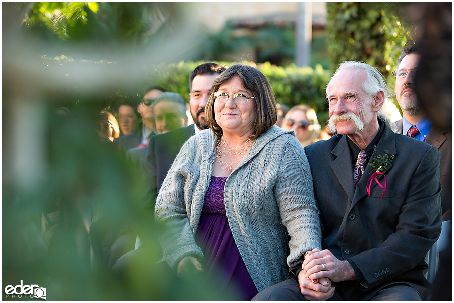 Parents during ceremony at The Thursday Club